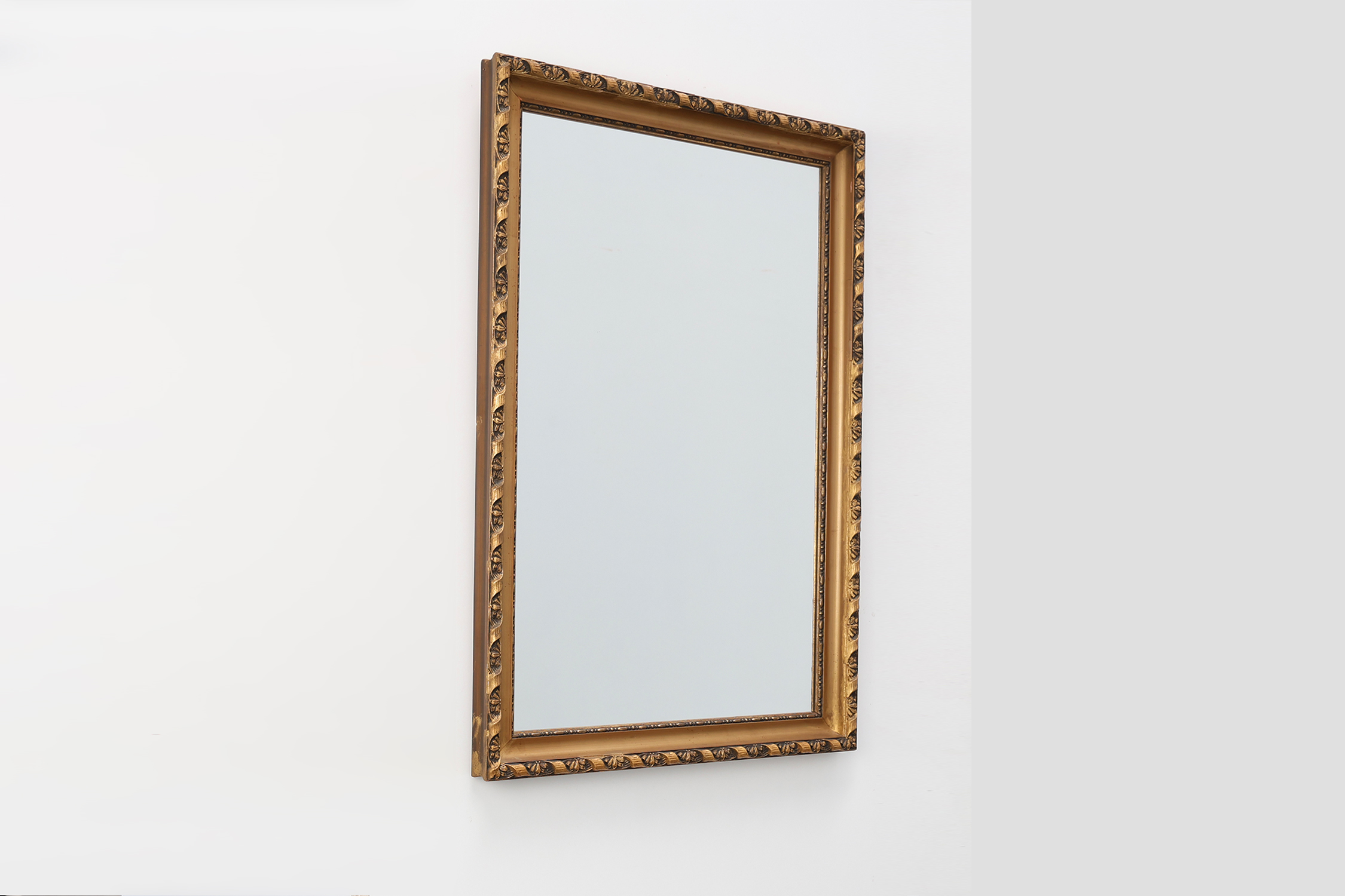 Neoclassical Giltwood Oak Mirror, Belgium, circa 1900thumbnail